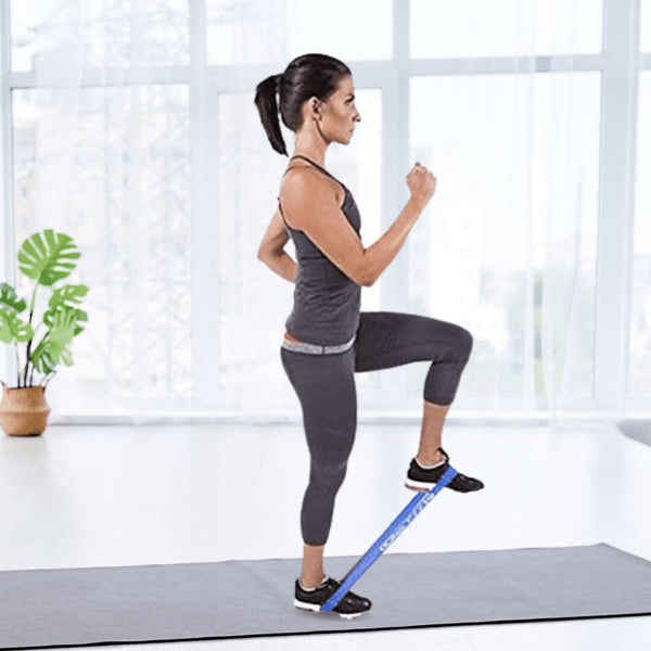 Six loop resistance bands with different resistance levels