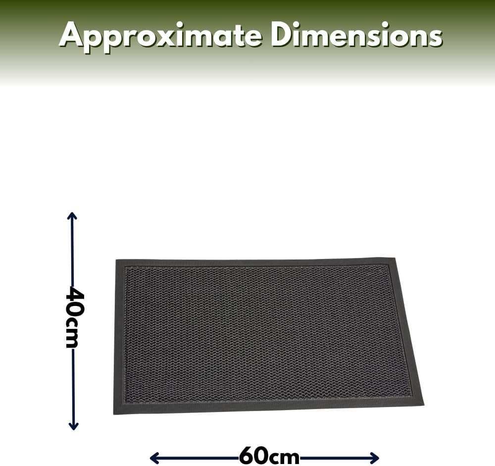 Grey honeycomb scraper doormat for front entrance