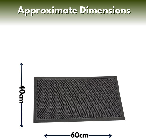 Non-slip outdoor doormat with honeycomb surface