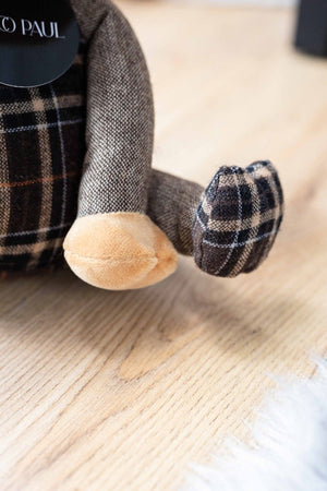 Soft fabric Highland cow weighted door holder
