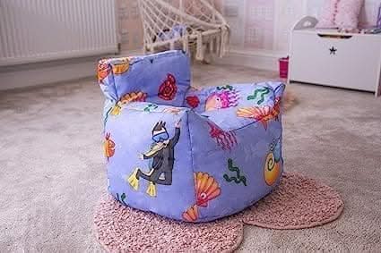 Under the sea bean bag cover shown from front