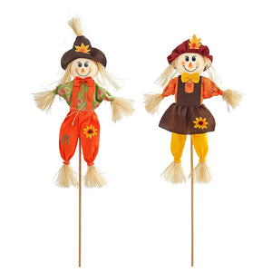 Autumn scarecrow decorations for garden