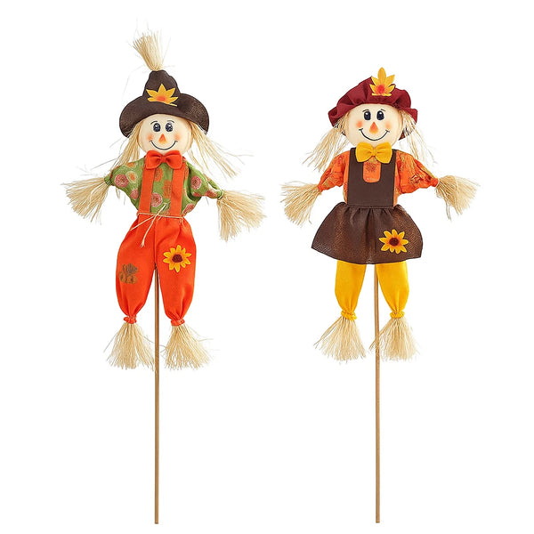 Autumn scarecrow decorations for garden