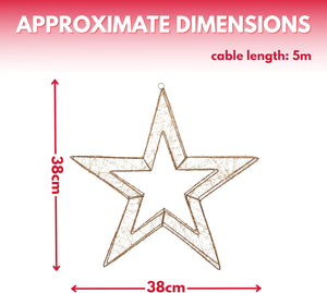 38cm outdoor Christmas star decoration