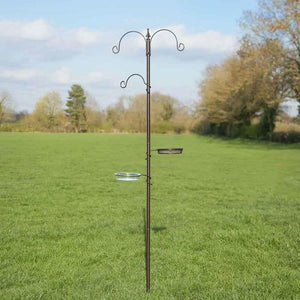Garden bird feeding pole