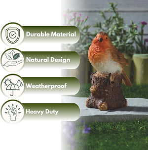 Singing bird ornament for gardens
