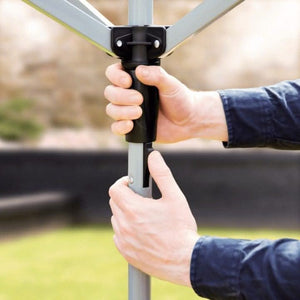 Weatherproof outdoor clothes airer with protective cover