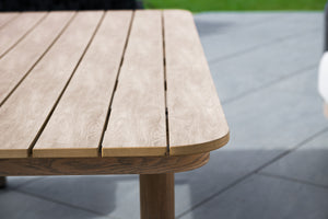 Outdoor corner sofa with high table