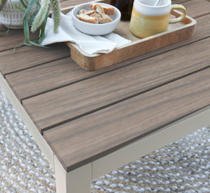 Beige aluminium patio furniture