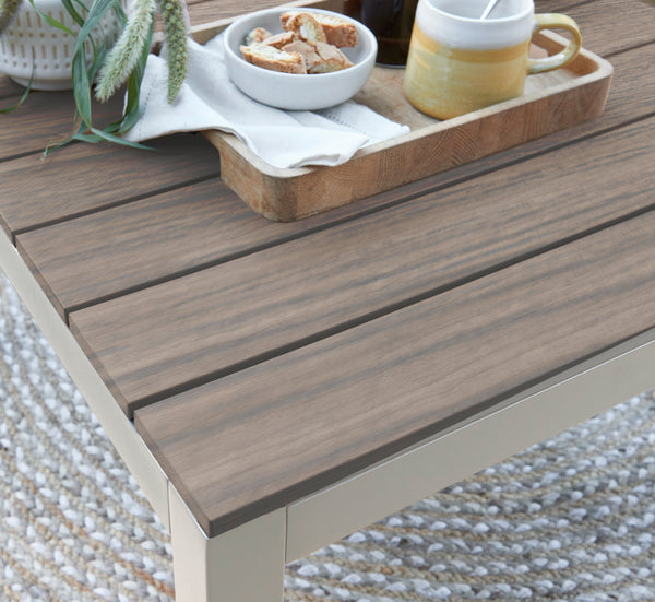 Beige aluminium patio furniture