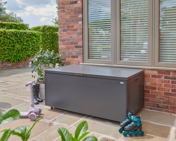 Outdoor cushion storage box