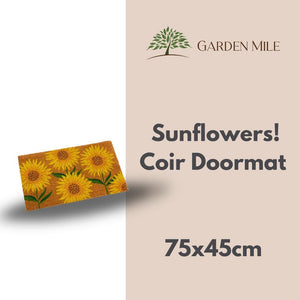 Heavy duty outdoor coir doormat