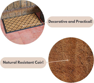 Coir door mat for porch entrance