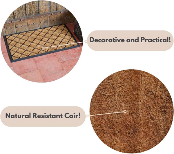 Coir door mat for porch entrance