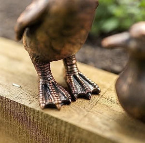 Garden duck statues for flower beds