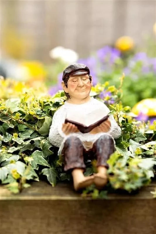 Light up outdoor garden grandfather figure
