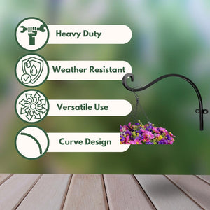 hanging flower basket support