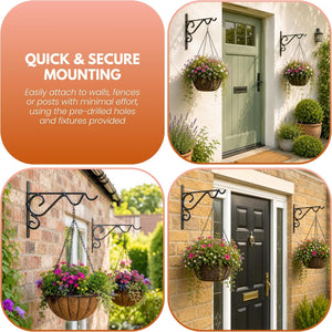 Hanging lantern and bird feeder brackets