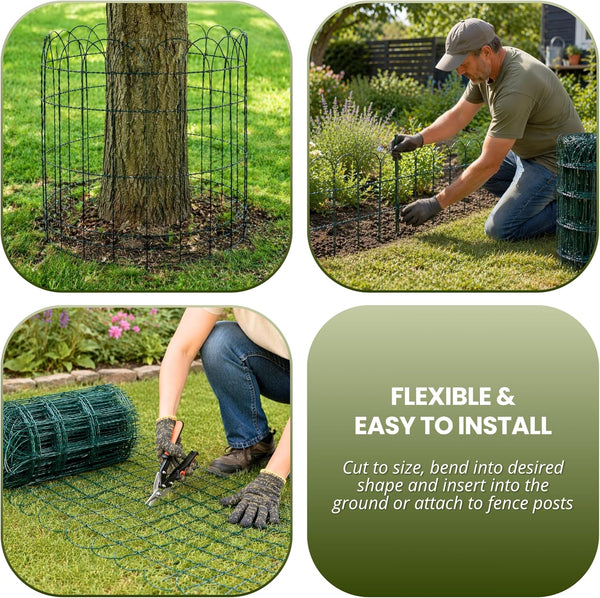 Flexible garden edging for curved borders
