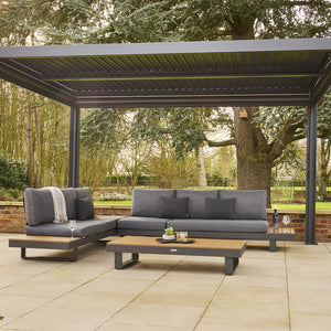 Outdoor pergola bundle for patio seating area
