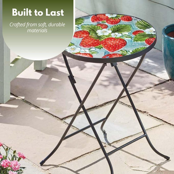 strawberry design balcony table