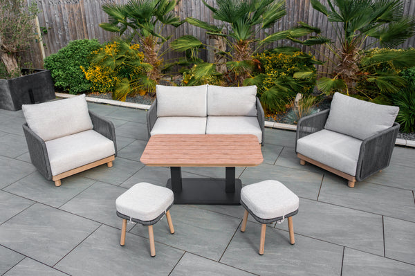 Outdoor sofa set with coffee table