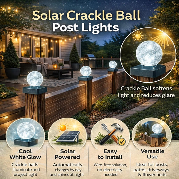Decorative white LED solar lights for garden pathways