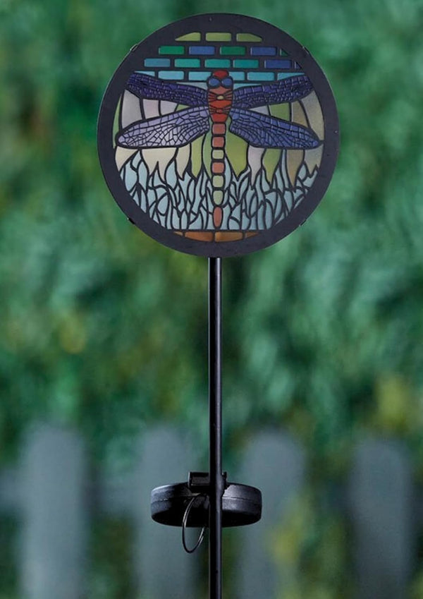 outdoor dragonfly solar garden decoration