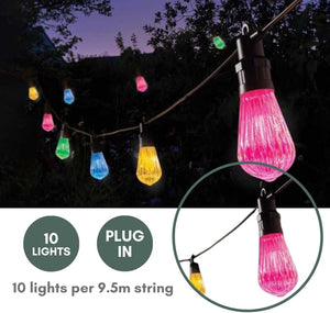 mains powered led garden lights with timer function