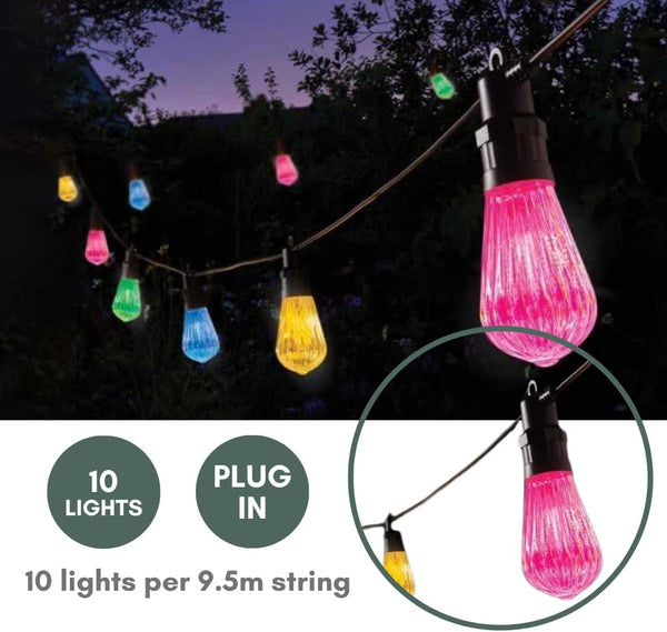 mains powered led garden lights with timer function