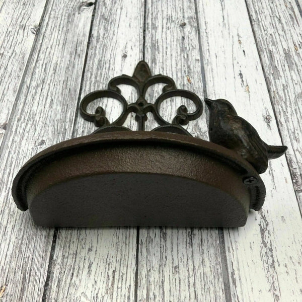 Garden bird feeder attached to wall
