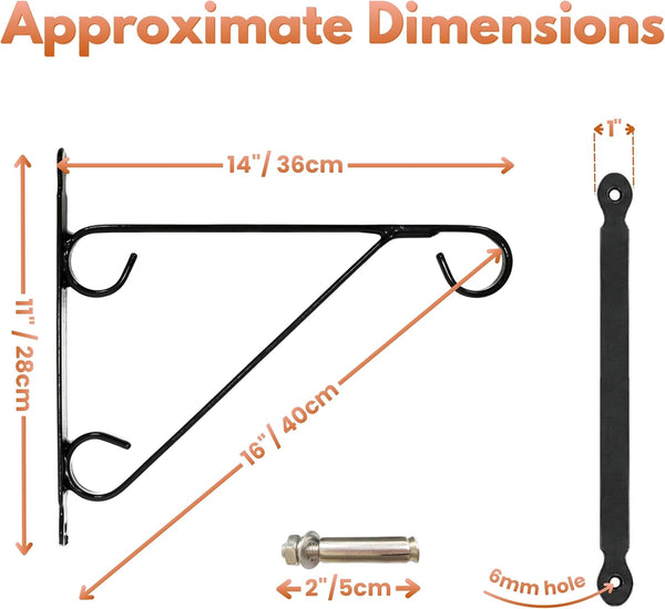 Outdoor hanging hooks for planters