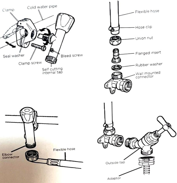 Weather resistant outdoor brass tap