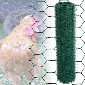 Flexible galvanised mesh for plant support