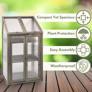 Mini greenhouse for seedling protection