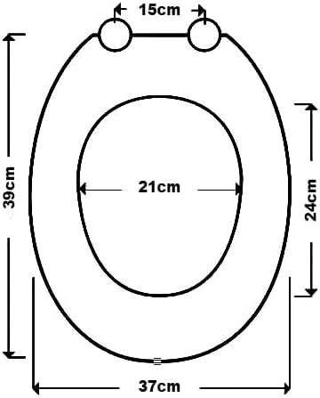 Oval toilet seat with quick release hinges