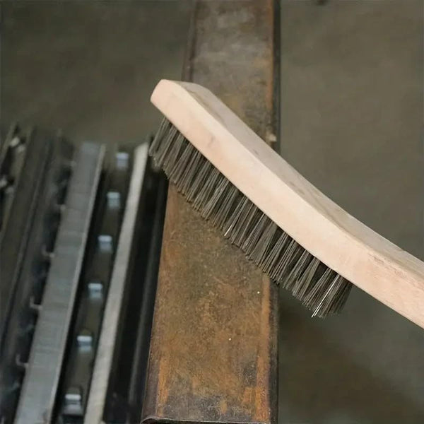 Wire brush for paint stripping