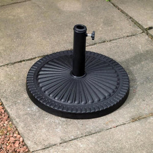 15kg black parasol base stand for garden umbrellas