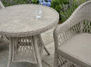 Compact outdoor dining set