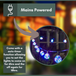 waterproof patio string lights mains powered