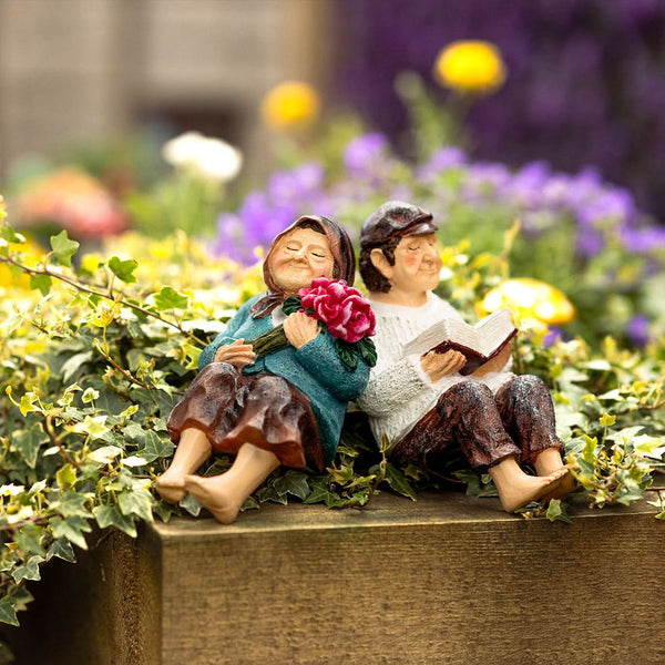 Decorative solar LED garden figures