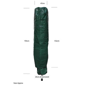 Outdoor patio umbrella protective cover for garden furniture