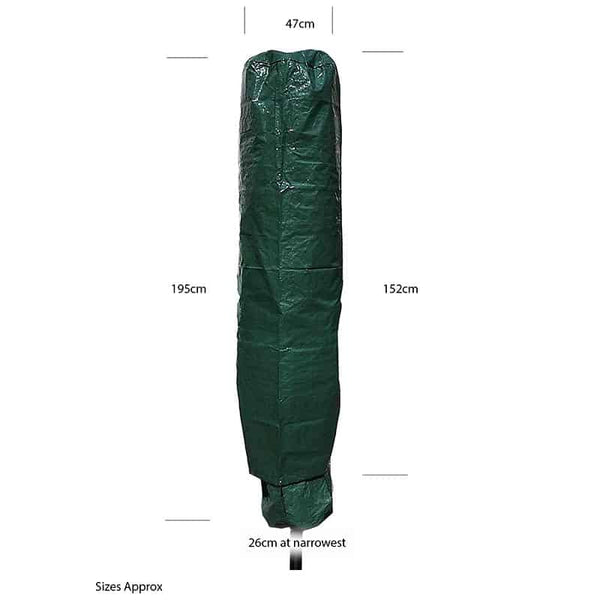 Outdoor patio umbrella protective cover for garden furniture