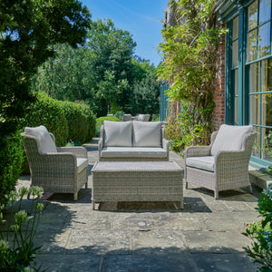 Outdoor wicker sofa furniture set