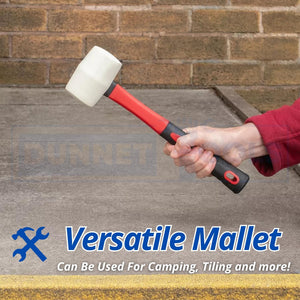 rubber mallet with ergonomic tpr grip