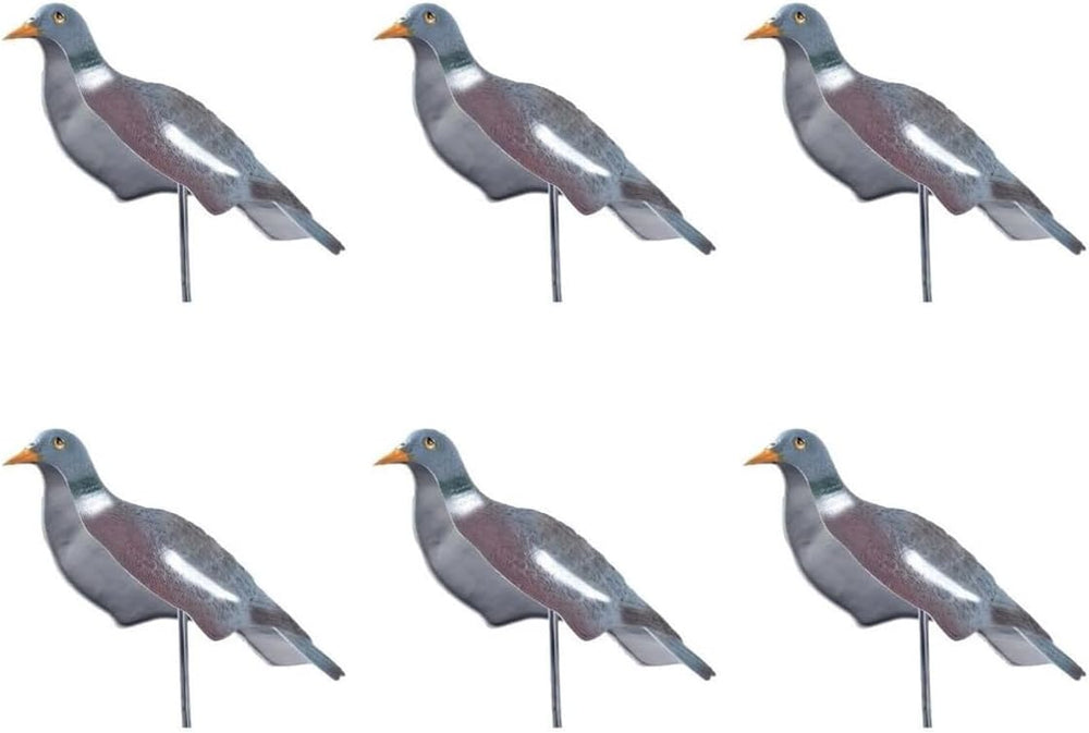 High definition pigeon decoys with garden stakes