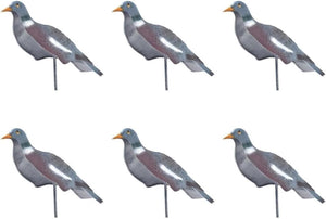 High definition pigeon decoys with garden stakes