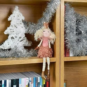 Soft plush fairy princess with festive detailing