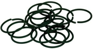 Garden support rings helping plants grow upright