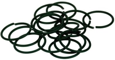 Garden support rings helping plants grow upright